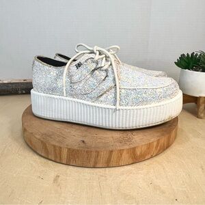 Tuk | Viva Mondo Creepers Sparkly in Cream/White Size 9L/7M
